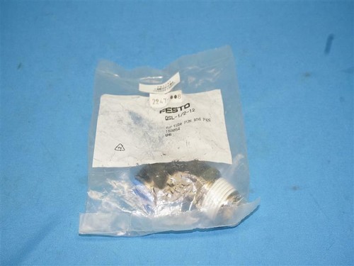 Festo QSL-1/2-12 QSL1212 Push To Connect Fitting NEW NNB - Afbeelding 1 van 3