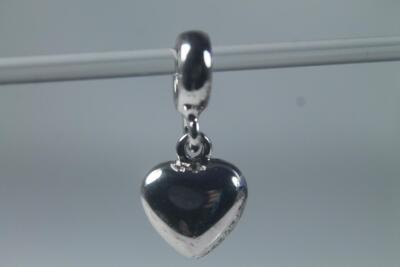 'Heart' Silverstone Dangle Bead By DaVinci #DB NEW