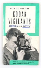 KODAK VIGILANTS SIX-20   SIX-16 CAMERA MANUAL