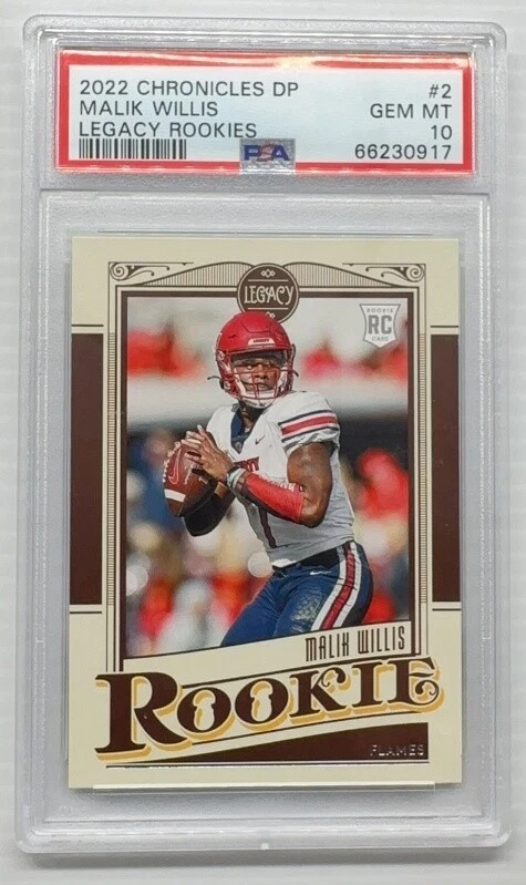 Malik Willis Panini Chronicles Draft Picks Legacy Rookies #2 Base