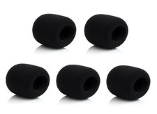 5 PCS Black Sponge Microphone Windscreens for Shure Beta58A Wireless Microphones