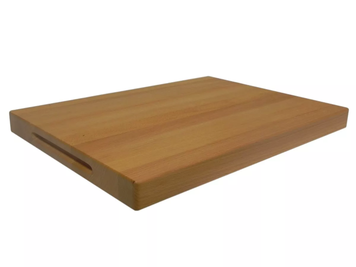 XXXL Professional Chopping Board Block Thick Solid Strong Oak Wood 40 x  30cm /T1