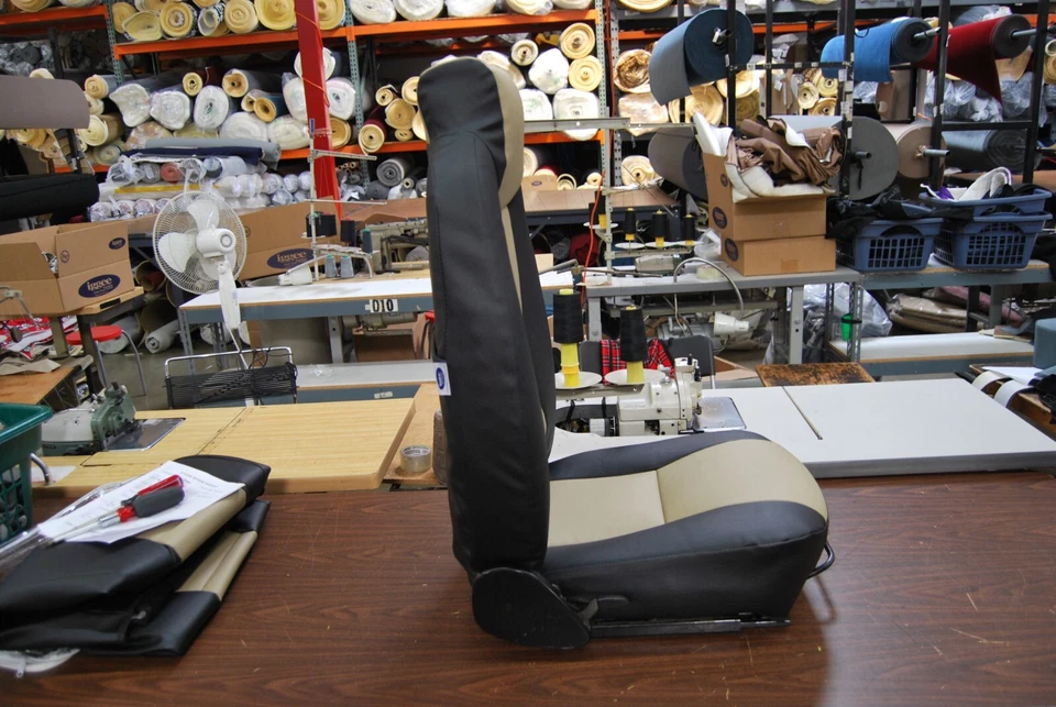 PARA FIAT X-1/9 BERTONE IGGEE S. CUERO AJUSTE PERSONALIZADO 2 FUNDAS ASIENTO DELANTERAS 13 COLORES Foto 4 de 4