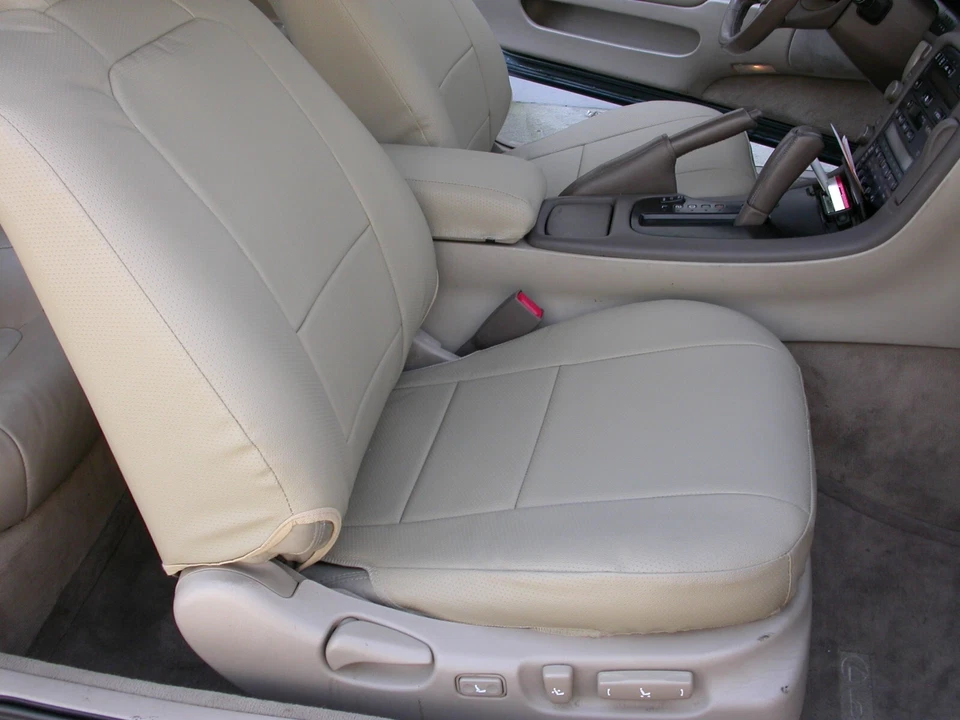 FUNDAS DE ASIENTO PARA LEXUS SC300 SC400 1992-98 IGGEE S. CUERO HECHAS A MEDIDA 13 COLORES Foto 3 de 4