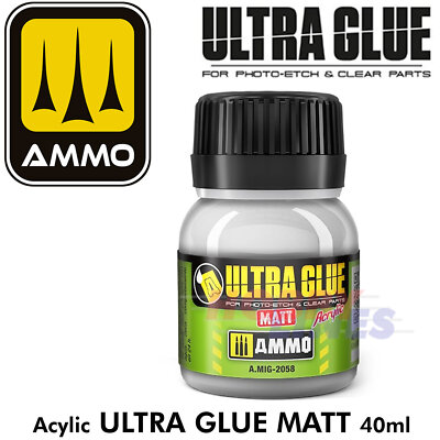 ULTRAKLEBER MATT zum Ätzen klarer Teile und mehr Acryl MUNITION Mig Jimenez AMIG2058