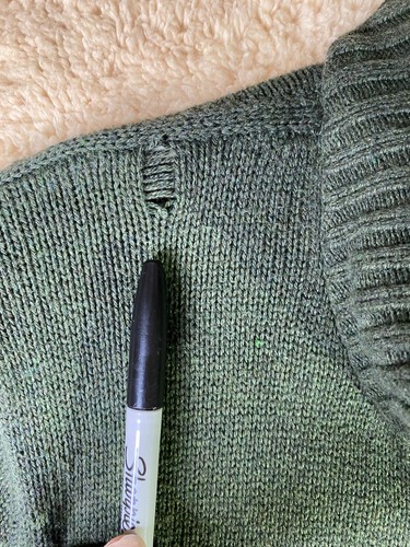 Croft & Barrow Mens Sz XL Dark Green 1/4 Zip Soft Pullover Sweater Long Sleeve - Picture 2 of 8