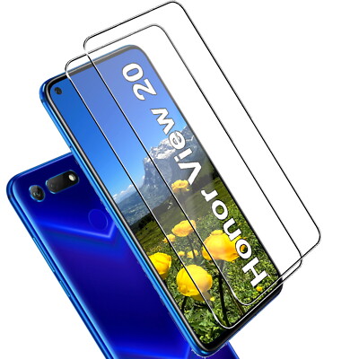 Für Huawei Honor View 20 Echt Glas Display Schutz Panzerfolie 9H Schutzglas - 2x