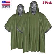 Emergency Survival Thermal Sleeping Bag Poncho Waterproof Camping Outdoor Hiking