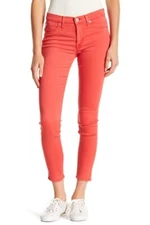 Hudson Jeans 1556218 Natalie Mid Rise Currant Ankle Skinny Jeans Size 27