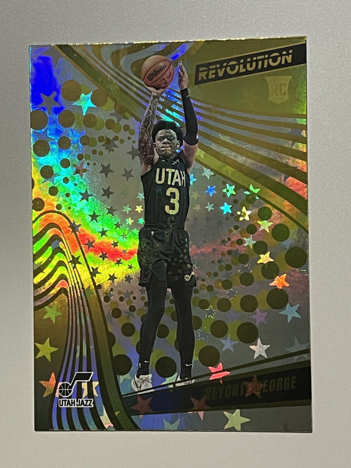2023-24 Panini Revolution Keyonte George Astro Rookie RC #118 Jazz SP
