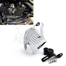 Chromed Horn Cover V-Shield Custom  For 1992-2013 Harley Big Twins Stock Cowbell