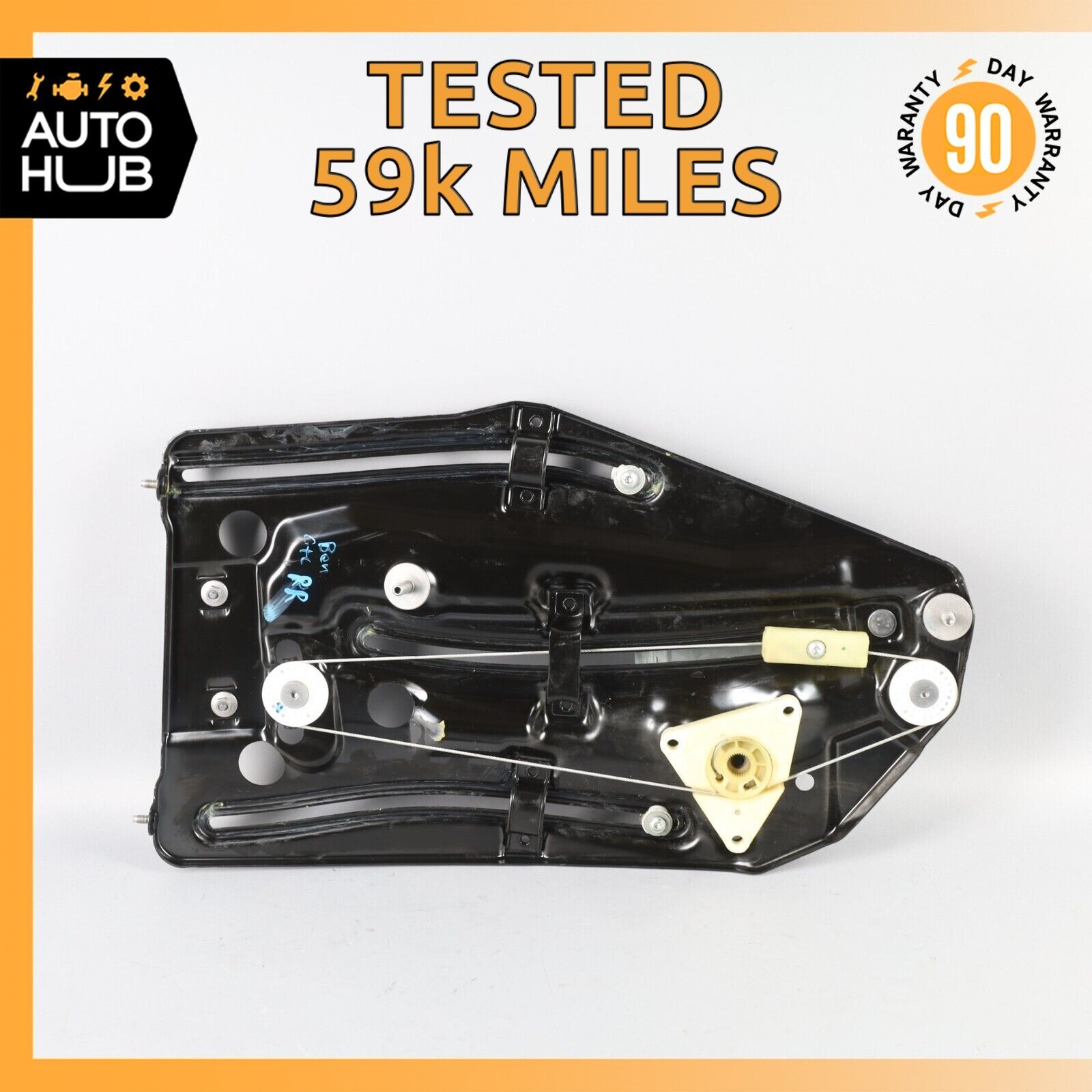 07-11 Bentley Continental GTC Rear Right Quarter Window Regulator OEM 59k