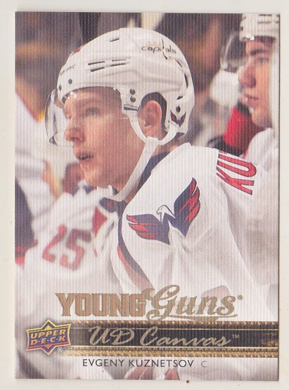 14-15 Upper Deck Evgeny Kuznetsov UD Canvas Young Guns Rookie Capitals 2014