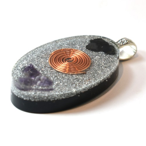 Orgone Energy - Protection Pendant Silver 50:50 METAL TO RESIN Positive Energy - Picture 5 of 6