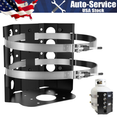 20 lb BBQ Propane Tank Holder 12-Inch BBQ Gas Tank Mounting Bracket BKT-2290