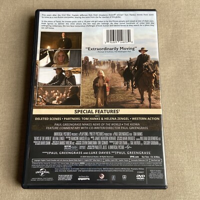 News of the World (DVD 2020) Western Paulette Jiles Tom Hanks