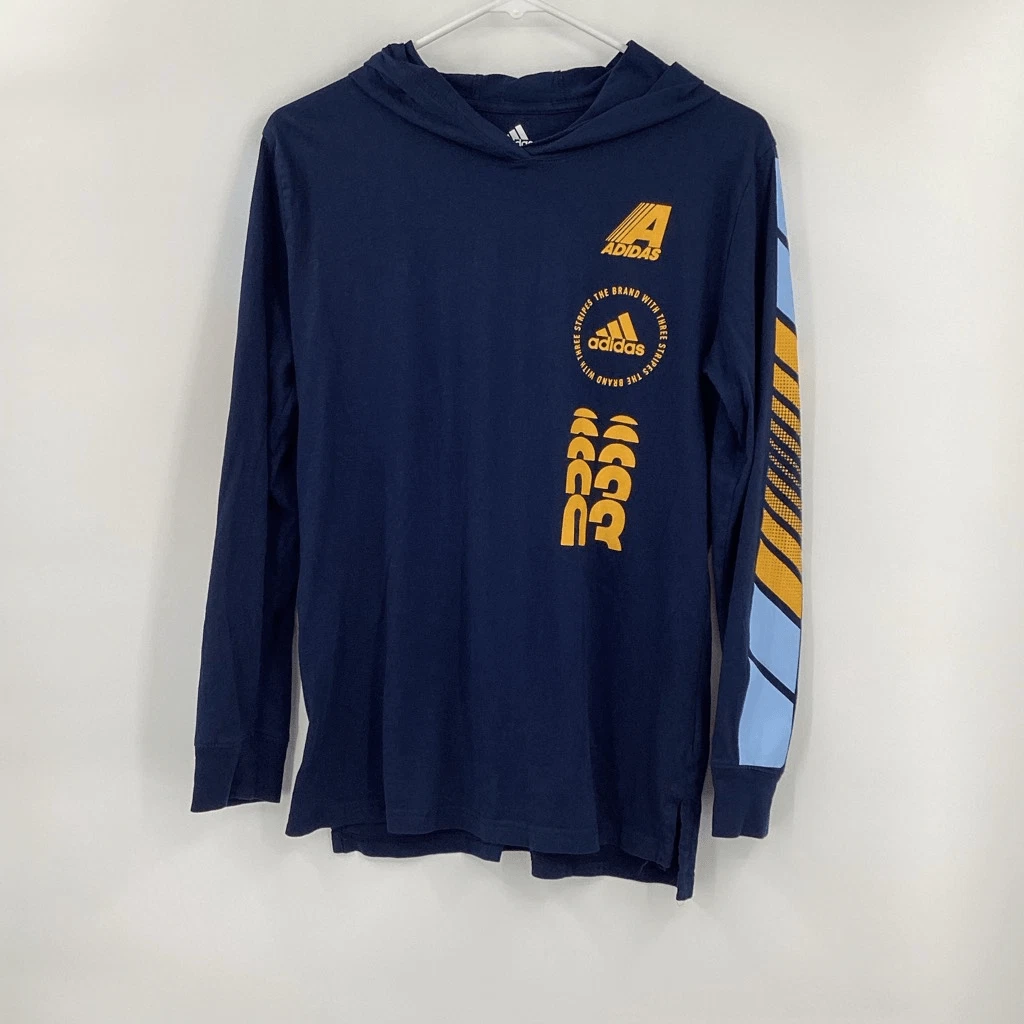 VETEMENTS Felpa con cappuccio maglietta leggera Adidas ragazzo usata in ottime condizioni