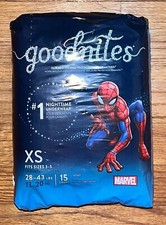 Goodnites Boys Nighttime Bedwetting Underwear Spider-Man 28-43lb XS 15ct NEW