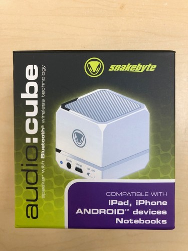 SnakeByte Powerful Wireless Mini Cube Speaker for Tablets, iPhone, Android - Picture 2 of 8