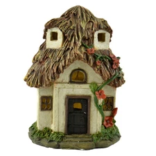 Solar Fairy Cottage  House, Outdoor Fairy Garden House,  Birthday/ Holiday Gift