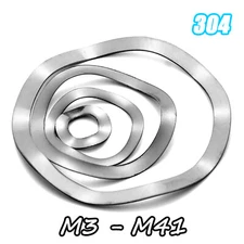 M3 M4 M5 M6 M8 M10 - M41 Crinkle Washers / Wavy Spring Washer A2 Stainless Steel
