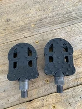 NOS Wellgo Old School P16 BMX Pit Pedals-16” Kids Bike Pedals-Black-Tough-1/2”