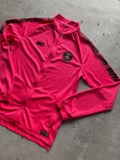 Cool Nike PSG Soccer Football Longsleeve Zip T-shirt Rare