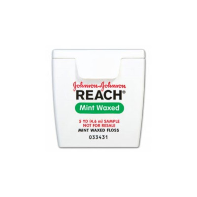 Reach Johnson & Johnson 211896800 Dental Floss Waxed Mint Trial 5 Yards 9864