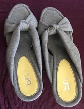 Cole Haan G Series Gray Platform Wedge Heels Slide Strappy Sandals New