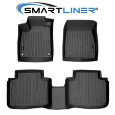 SMARTLINER Custom Fit Floor Mats 2 Row Liner Set OEM TPE 2018-2022 Honda Accord