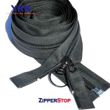 YKK® Specialty Jeep Zippers #10 Coil with 2 Heads Made in USA Black only