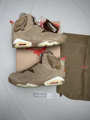 Jordan 6 Retro Travis Scott British Khaki  45 11 US DH0690-200