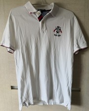 US Gant 1949 Men's Polo Shirt White Short Sleeve  Size S Small