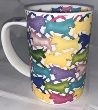 Ole Mosaic Espana Fighting Bull Spain Toro Coffee Mug Tea Cup DW MW Safe EUC Mug