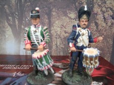 54 mm Britains 17296 Napoleonic Wars French and British Drummers