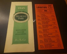 Assault 1945 1st Career Start, Devil Diver Horse Racing Program--Hall of Fame