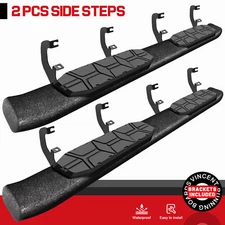 FOR 19-26 Silverado/Sierra Crew Cab Side Step Curved 4.3" Running Board Nerf Bar