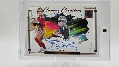 2024 PANINI IMPECCABLE CANVAS CREATIONS SIGNATURES BROCK PURDY 7/25 auto