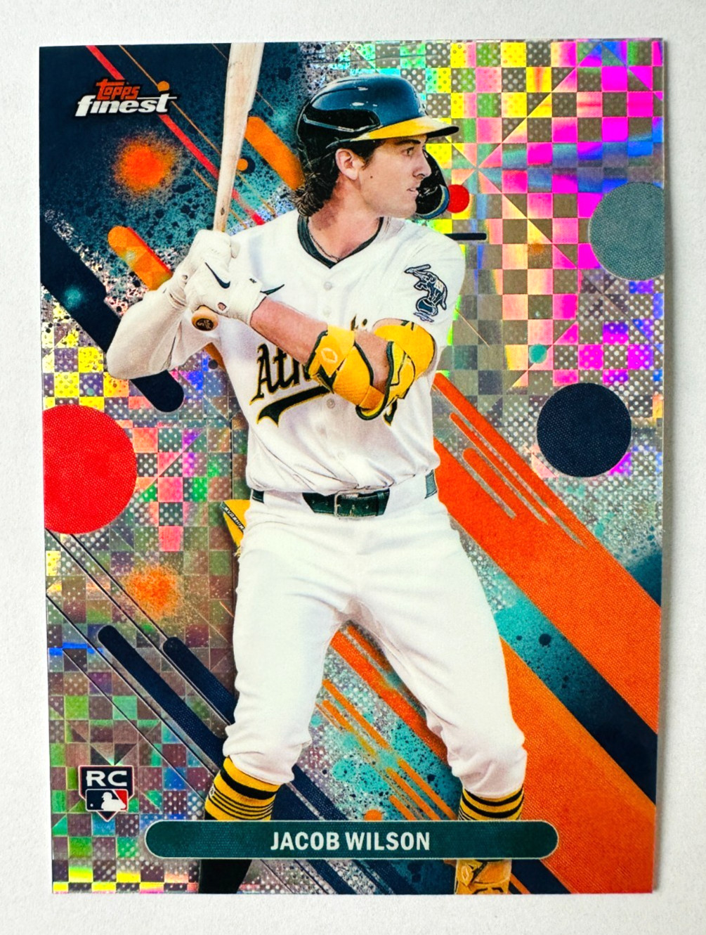 2025 Topps Finest Jacob Wilson X-Fractor Refractor RC #61 A's Rookie!
