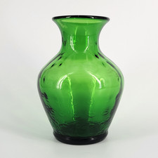 Vintage BLENKO #6914 Emerald Green Glass Vase...
