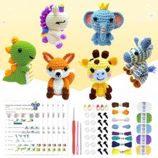 6Pcs Crochet Kit for Beginners, 2026 DIY Craft for Adults, Great Gift for Cro...