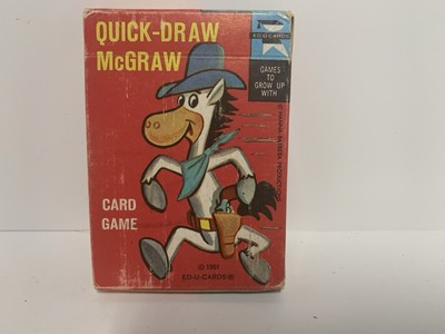 1961 Ed-U-Cards Quick-Draw McGraw Card Game Vintage Screen Gems
