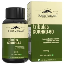 Rasayanam Tribulas Gokhru-60 Gokshura Tablets 1000mg | Free Shipping