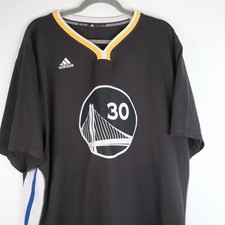 adidas Golden State Warriors Steph Curry NBA Jersey 30 XXL Charcoal Black READ