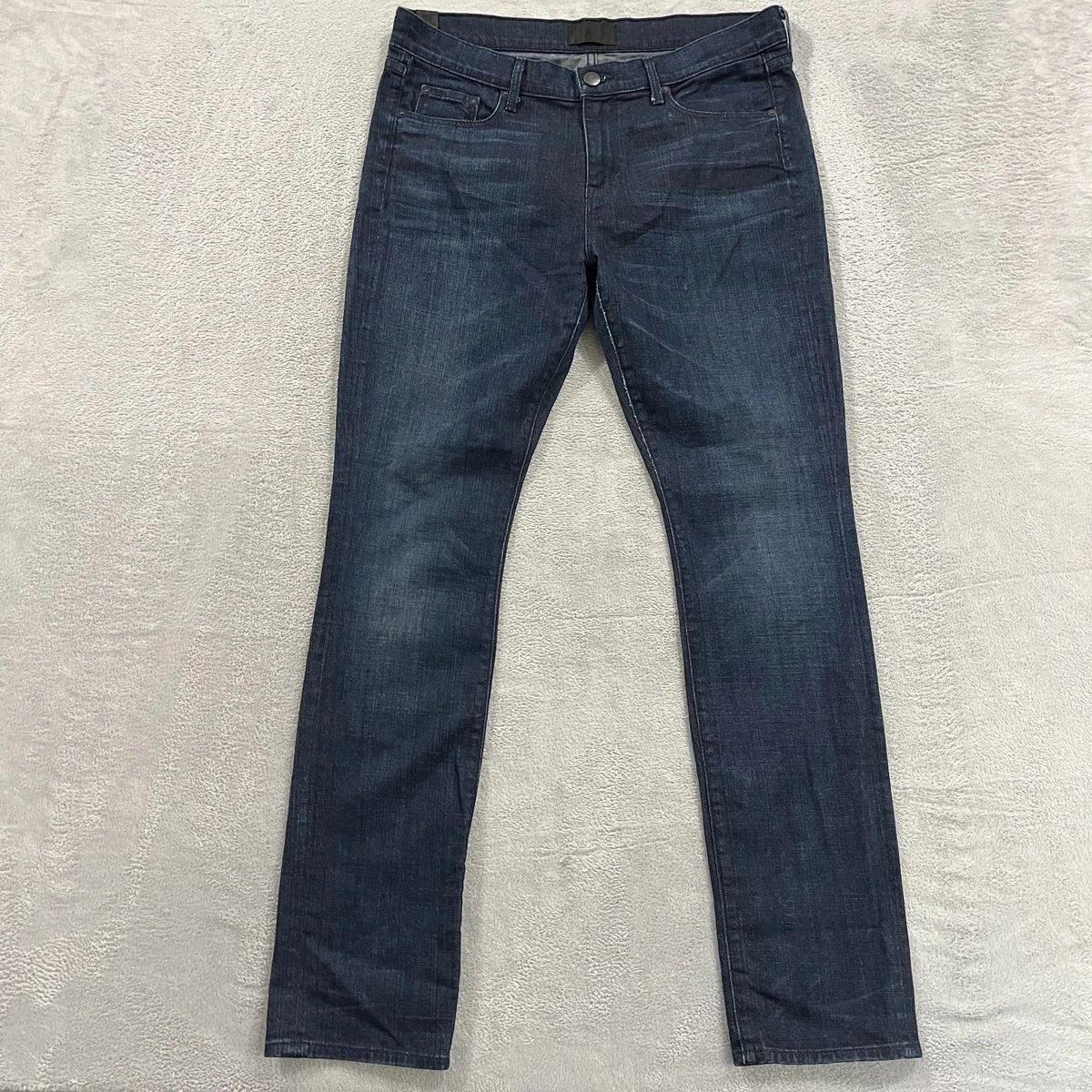 Pantalon Slim En Denim Coton Vince - Taille 26, Lavage Noir/gris, Cordon De Serrage, Neuf Avec étiquettes (USA)