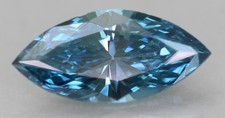 0.17 Carat Sky Blue VVS2 Marquise Natural Enhanced Loose Diamond 5.70X2.66mm