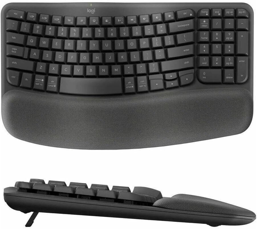 Logitech - Wave Keys MK670 Combo Ergonomic Wireless Keyboard and Mouse - Image 2 of 4