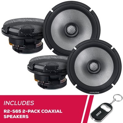 Alpine Next-Generation R-Series 2-Pack R2-S65 6.5'' 2-Way Coaxial Speakers