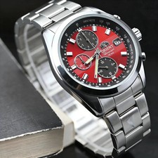 Orient Watch Mens Quartz Chronograph Red Dial...