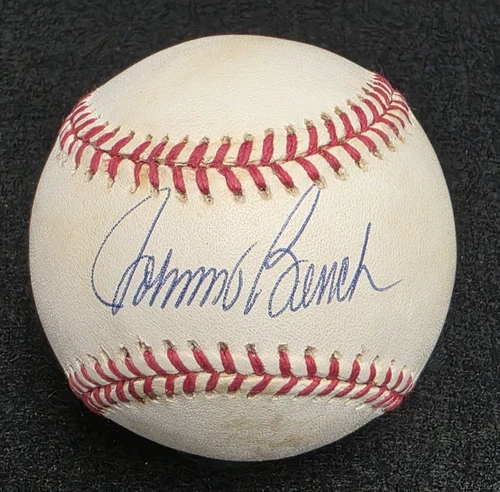 JOHNNY BENCH Signed Official Baseball-HALL OF FAME-CINCINNATI REDS-JSA